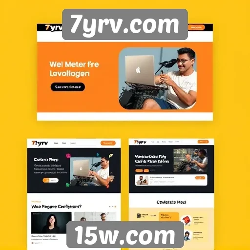 Evolução do design do 7yrv.com nos últimos anos